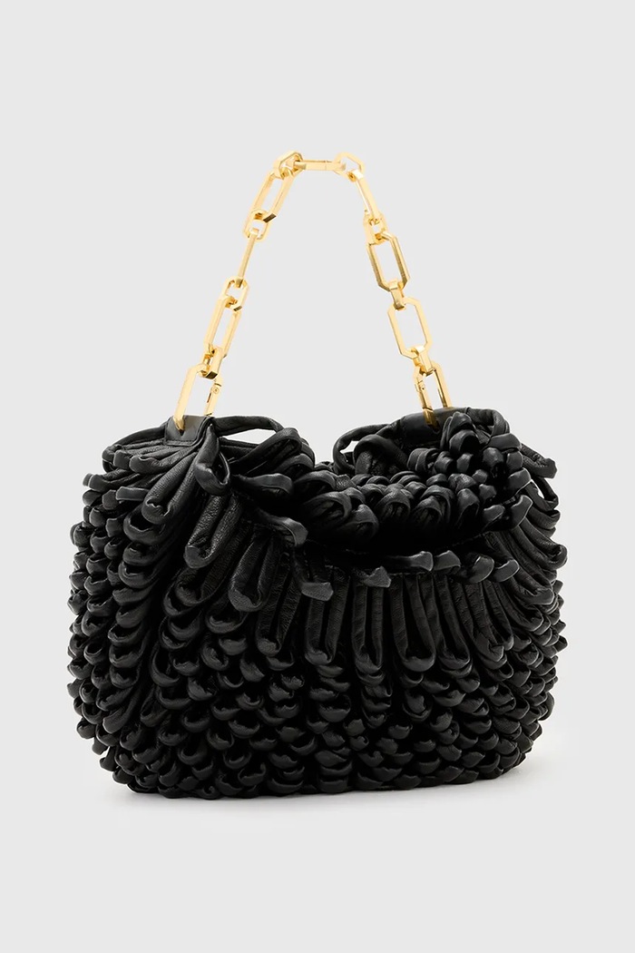 AllSaints borsa a mano in pelle MADEA W380XC nero AW25