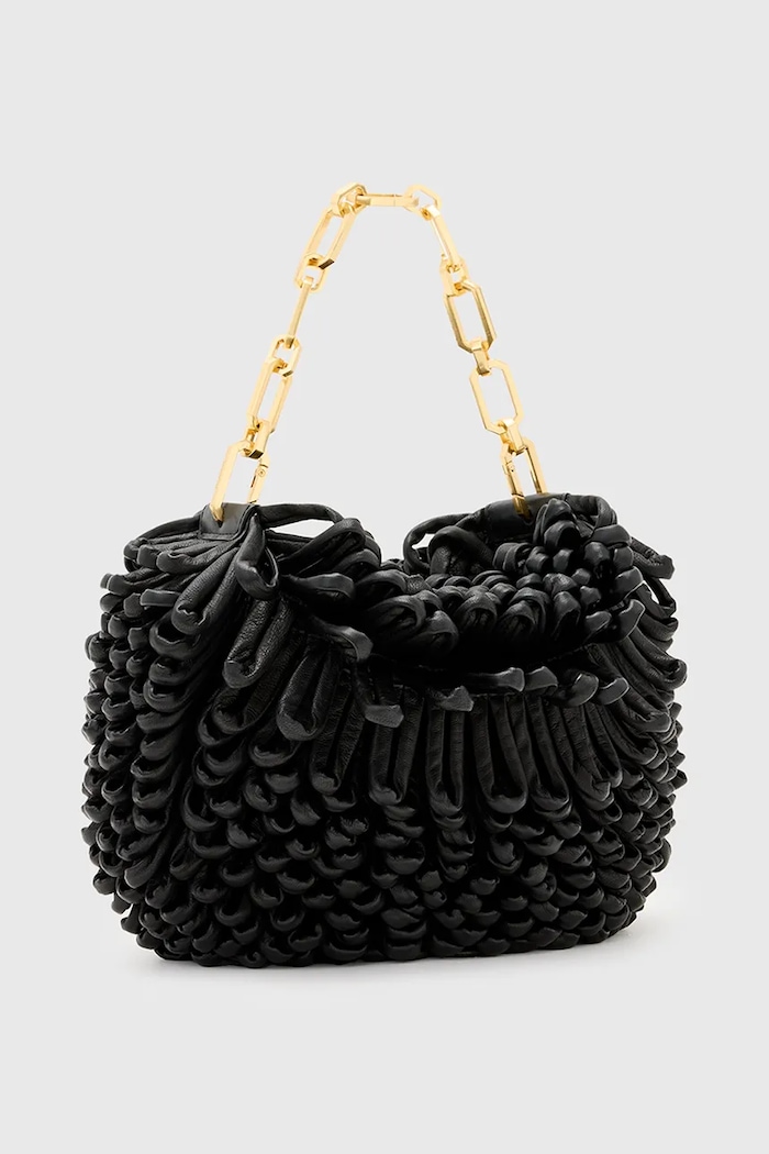 AllSaints borsa a mano in pelle MADEA W380XC nero AW25