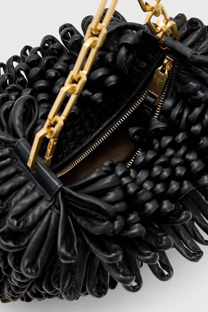 AllSaints borsa a mano in pelle MADEA W380XC nero