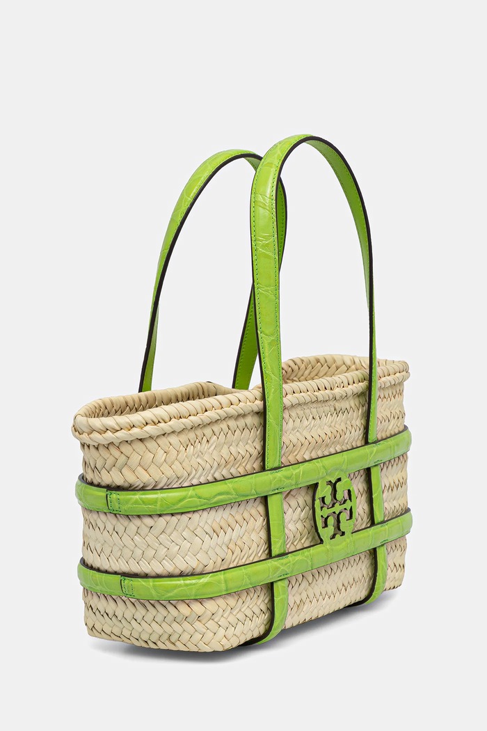 Чанта от рафия Tory Burch Ella Straw 169396.300 бежов AW25