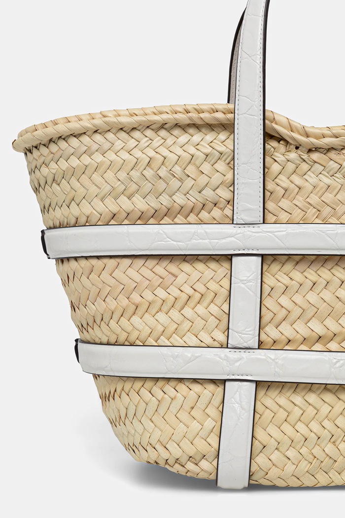 Akcesoria Tory Burch Kosz plażowy Ella 169396.101 beżowy