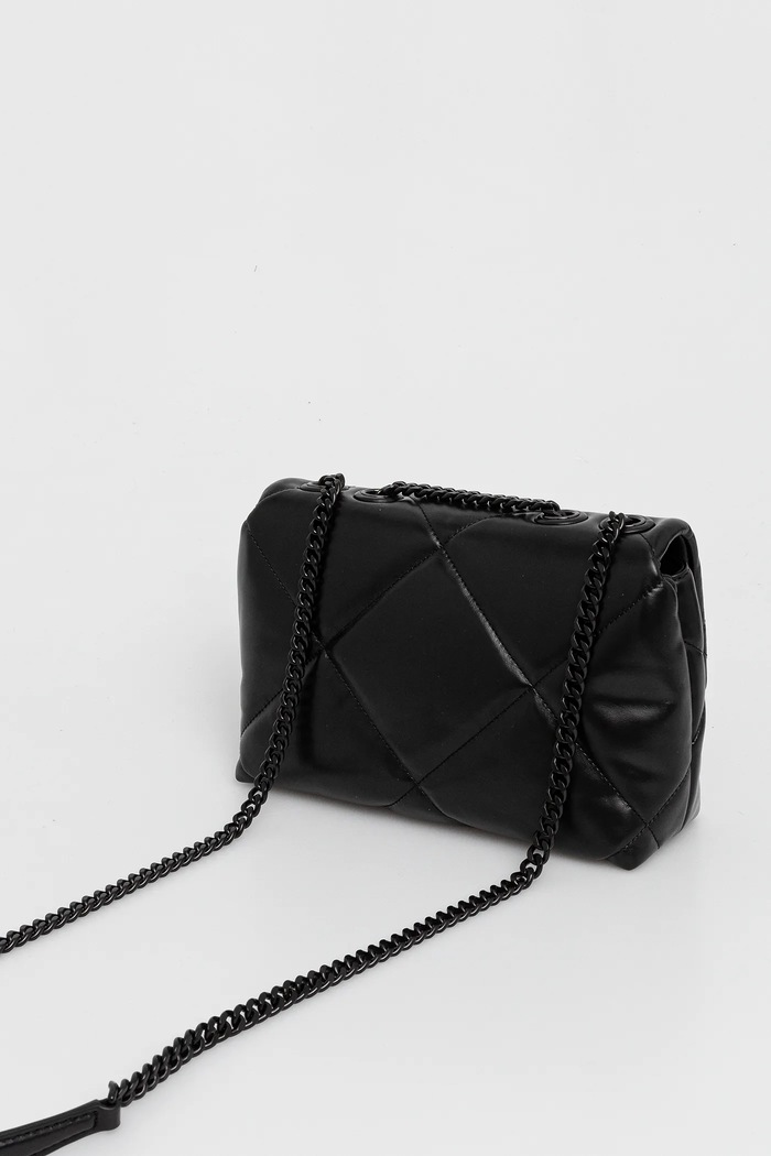 Akcesoria Tory Burch torebka skórzana Kira Diamond 170620.002 czarny