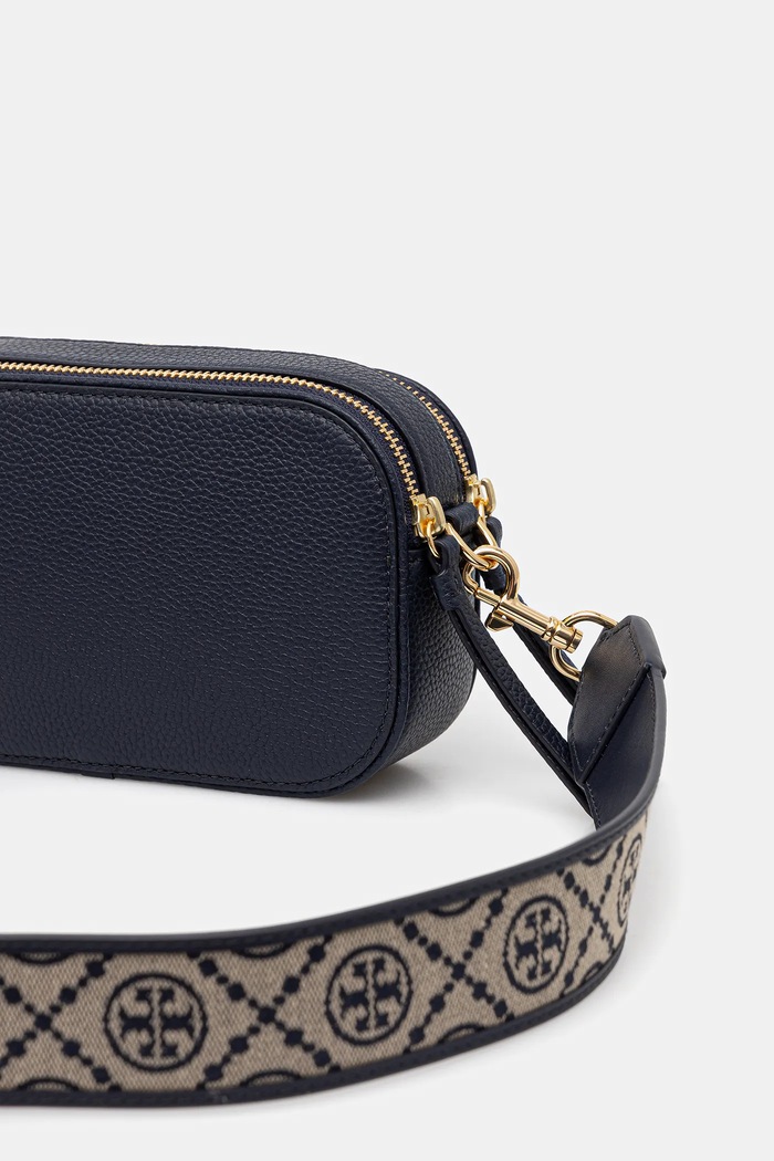 Doplnky Kožená kabelka Tory Burch Miller 171955.405 tmavomodrá