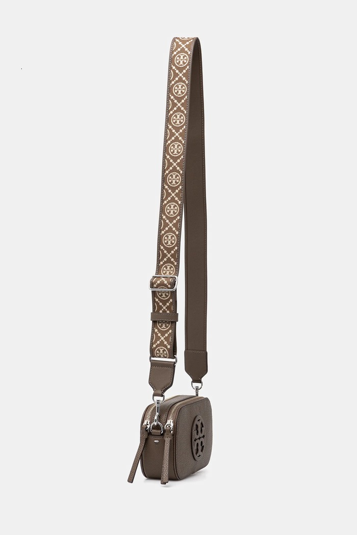 Tory Burch poșetă de piele Miller 171955.250 maro AW25