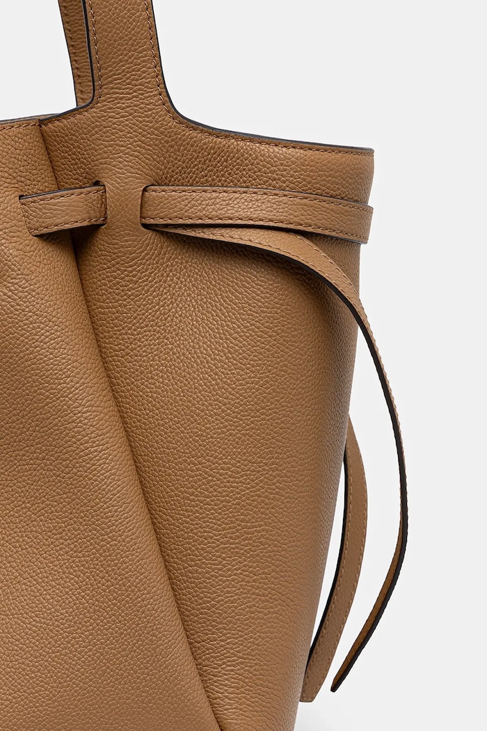Kožna torba Tory Burch Romy Tote bež 163388.227