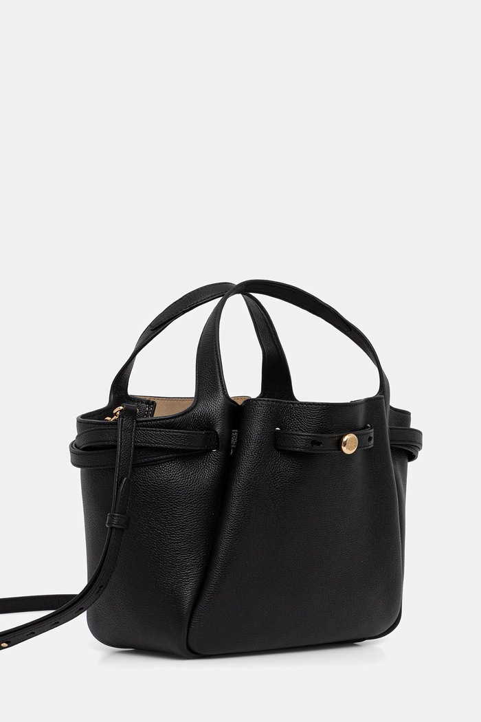 Кожаная сумочка Tory Burch Romy Tote 164866.001 чёрный AW25