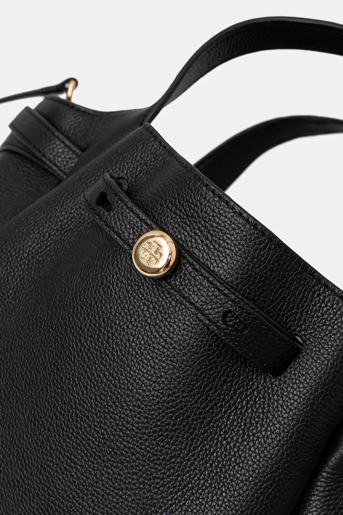 Кожаная сумочка Tory Burch Romy Tote 164866.001 чёрный