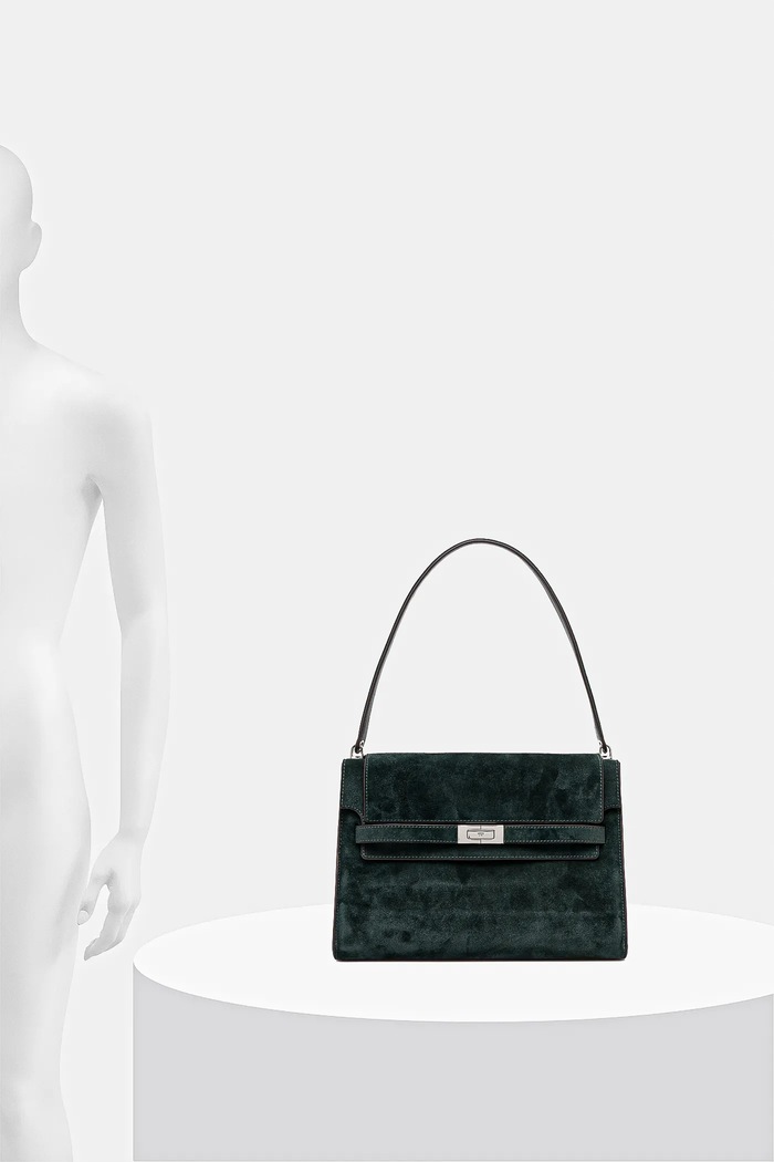 Tory Burch geantă de mână din piele întoarsă Lee Radziwill 169256.400