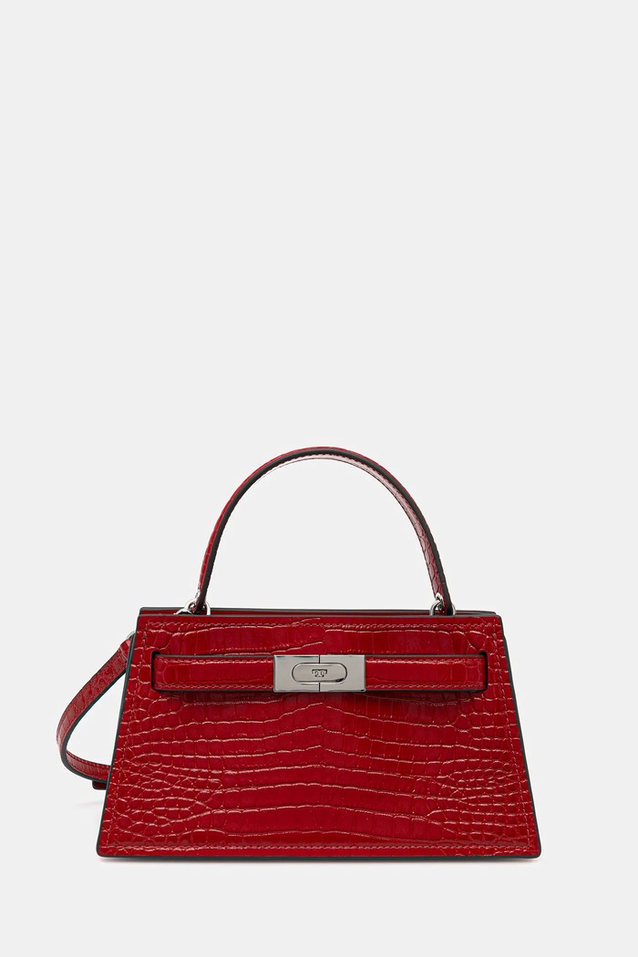 Tory Burch geantă de piele Lee Radziwill uni rosu 169568.600