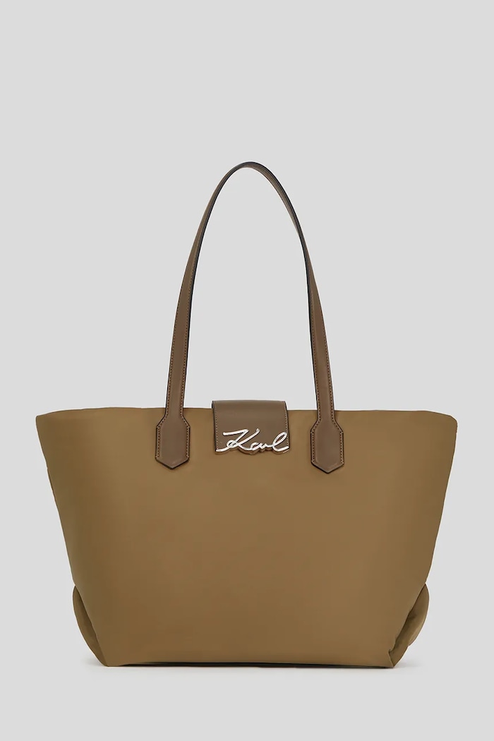 Kabelka Karl Lagerfeld K/SIGNATURE vzorovaný hnedá A3W30029