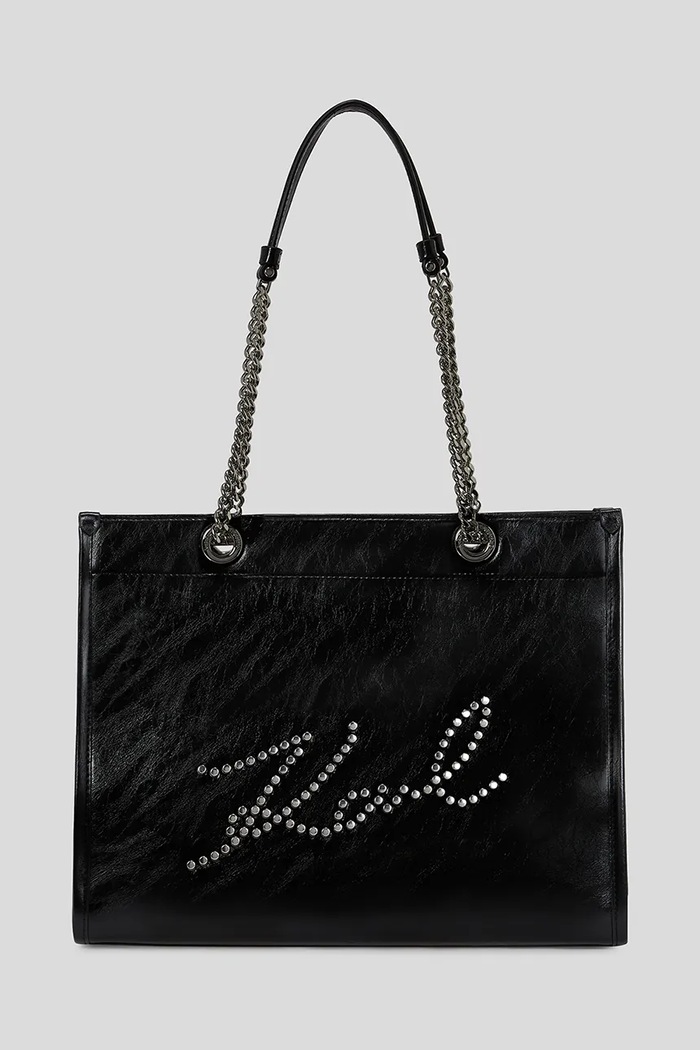 Karl Lagerfeld torebka K/SKUARE aplikacja czarny A3W30031