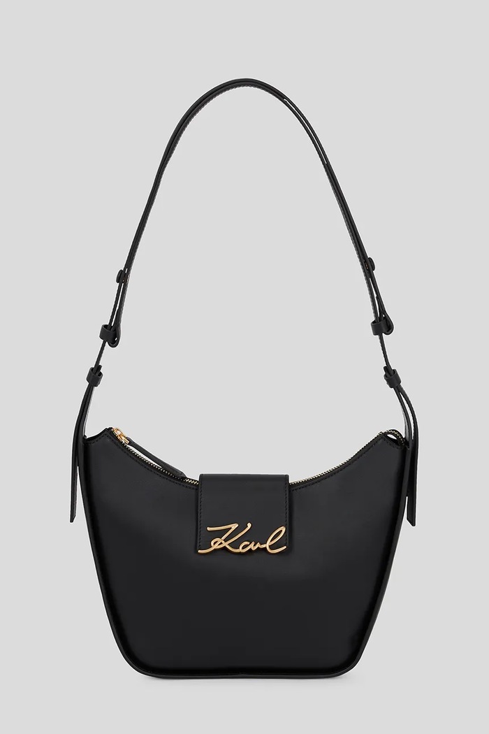 Kabelka Karl Lagerfeld K/SIGNATURE jednofarebný čierna A3W30046