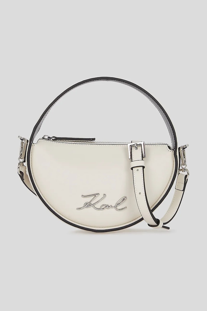 Karl Lagerfeld geantă de piele K/SIGNATURE nu incape in A4 alb A3W30047