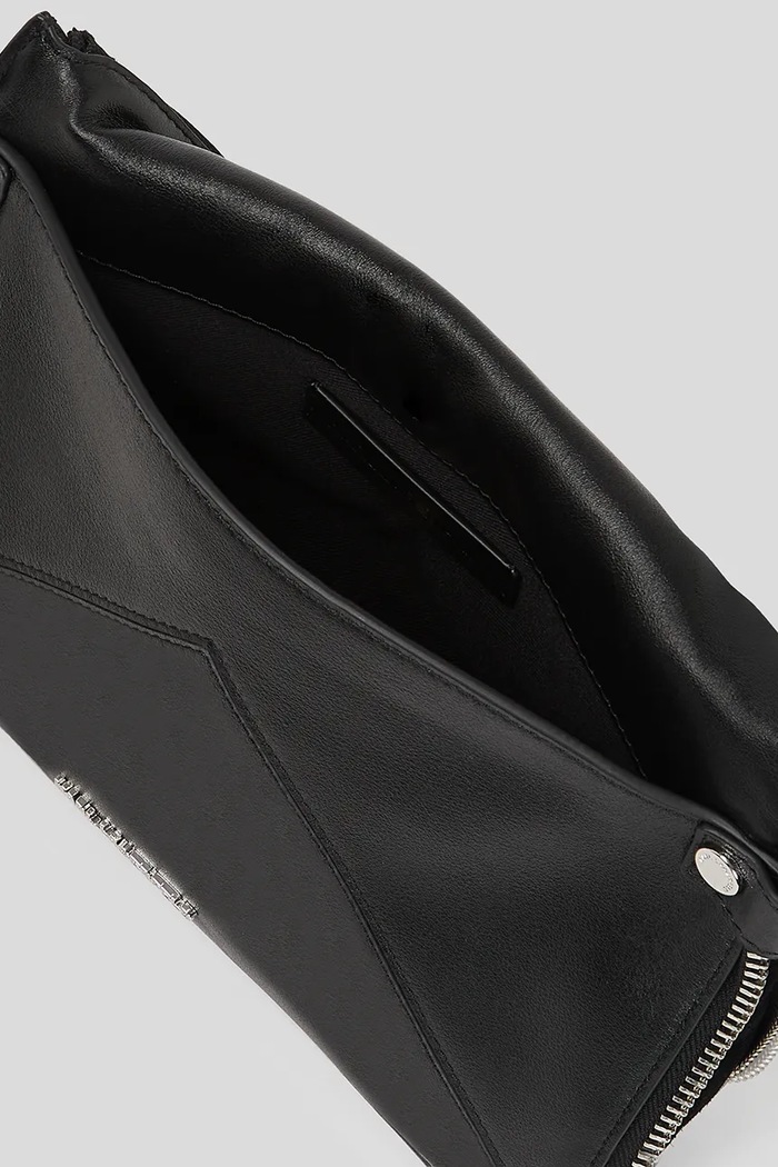 Kožená kabelka Karl Lagerfeld K/HARDWARE A3W30083 čierna