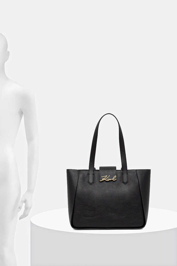 Kožená kabelka Karl Lagerfeld K/SIGNATURE A3W30133