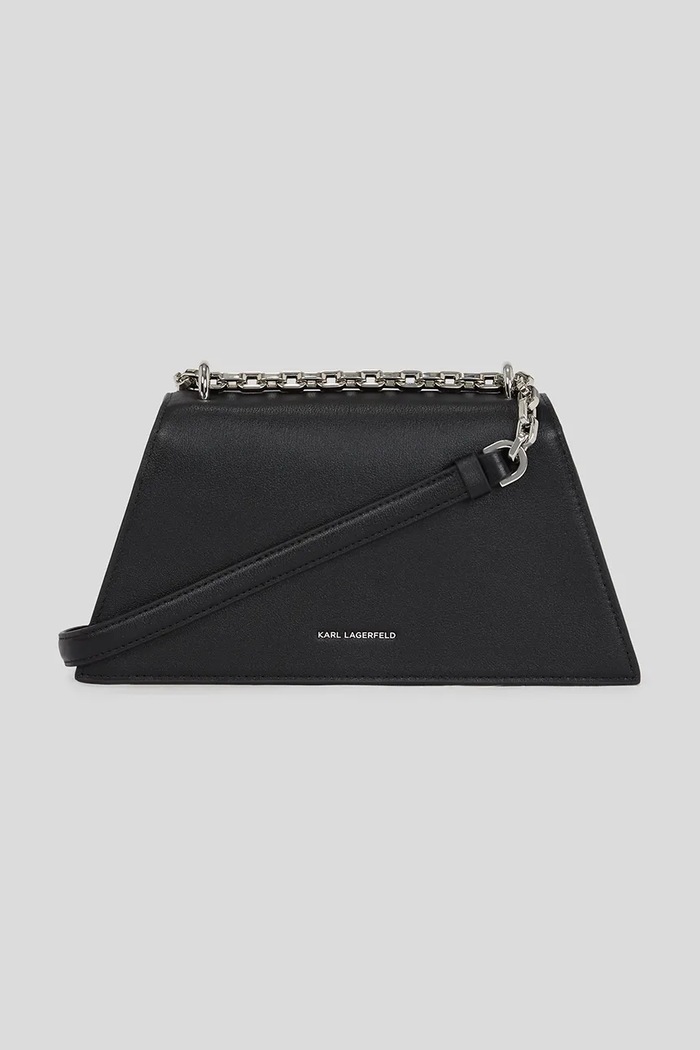 Torebka skórzana K/SIGNATURE Karl Lagerfeld A3W30138 czarny