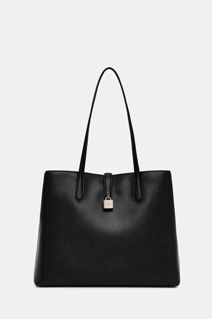 Karl Lagerfeld geantă de piele K/AUTOGRAPH fara curea negru A3W30150