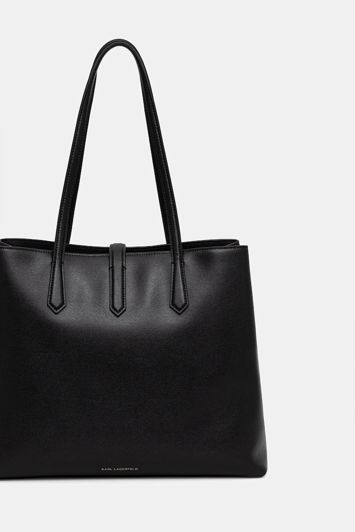Accesorii Karl Lagerfeld geantă de piele K/AUTOGRAPH A3W30150 negru