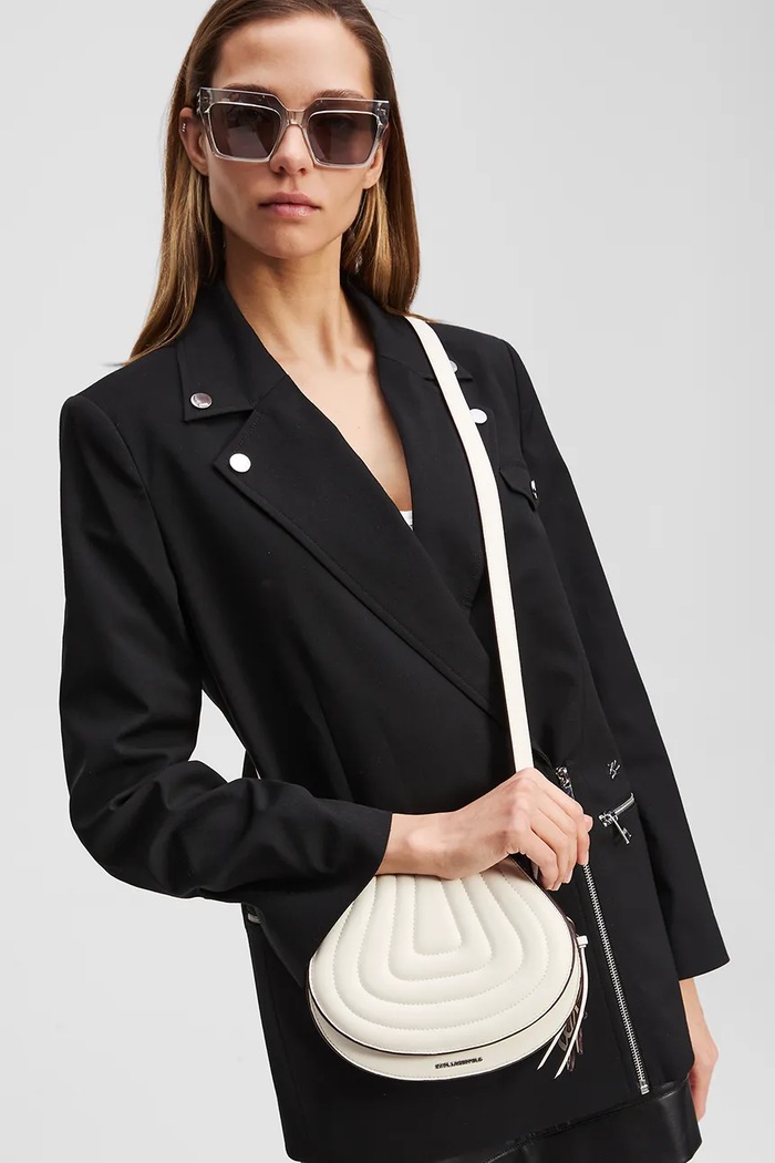 Geantă K/WELLEN Karl Lagerfeld alb A3W30259