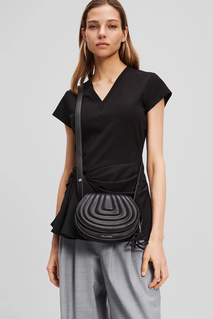 Geantă K/WELLEN Karl Lagerfeld negru A3W30259