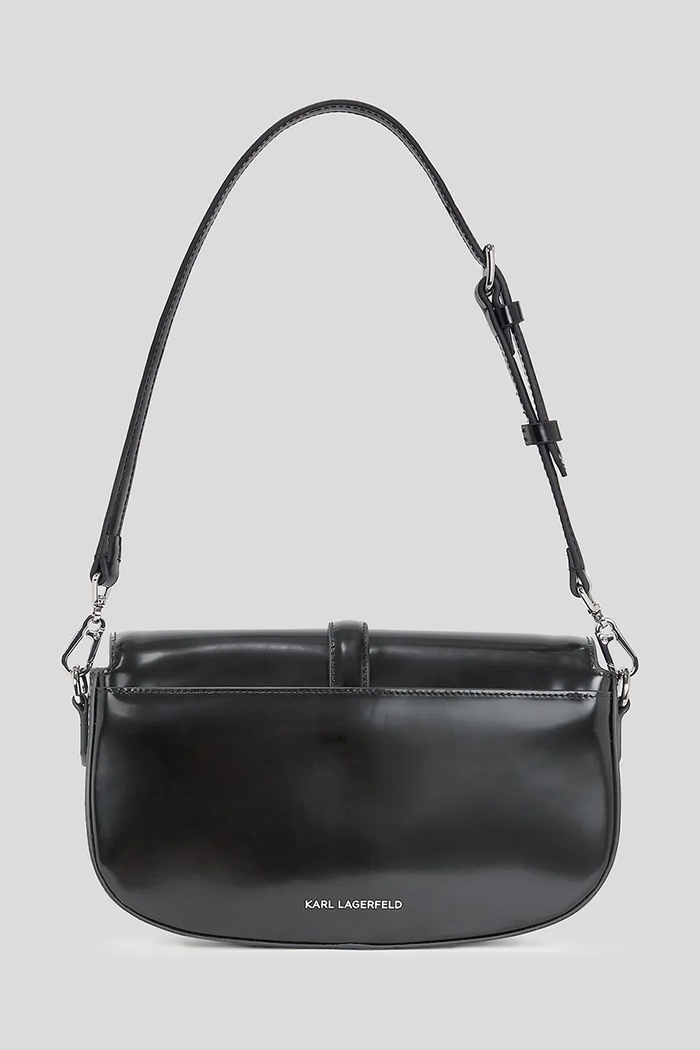 Usnjena torbica Karl Lagerfeld A3W30287 črna AW25