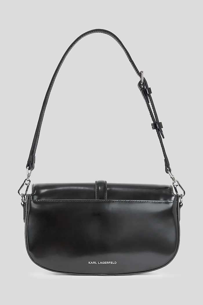 Usnjena torbica Karl Lagerfeld A3W30287 črna AW25