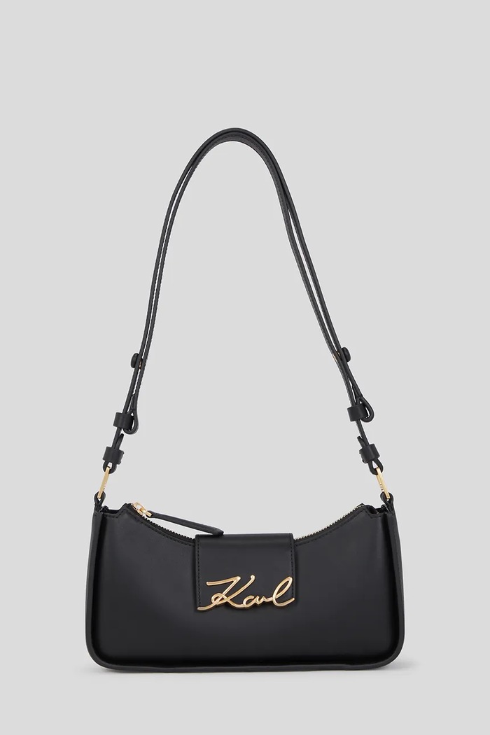 Karl Lagerfeld geantă K/SIGNATURE imitatie de piele negru A3W30290
