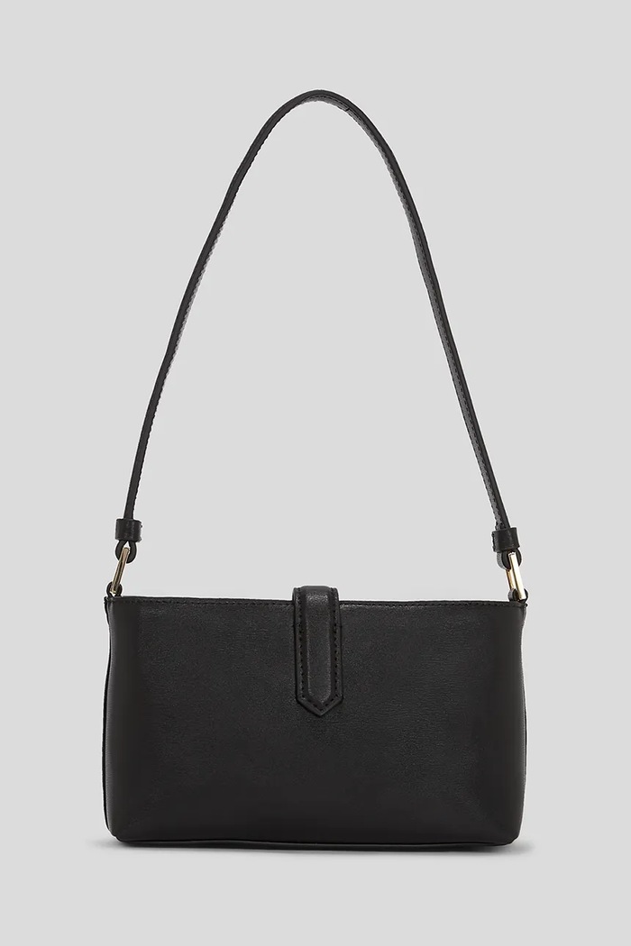 Kožená kabelka Karl Lagerfeld K/AUTOGRAPH A3W32041 čierna AW25