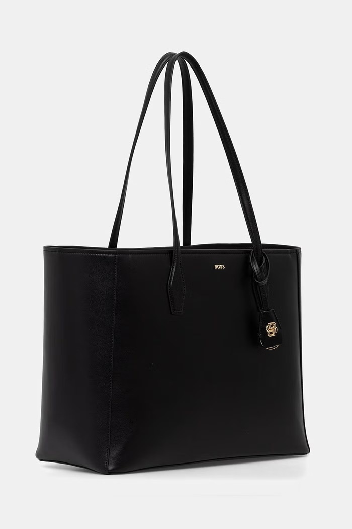 BOSS tote taška dámská kožená NUMAH Tote 50547750 černá SS26