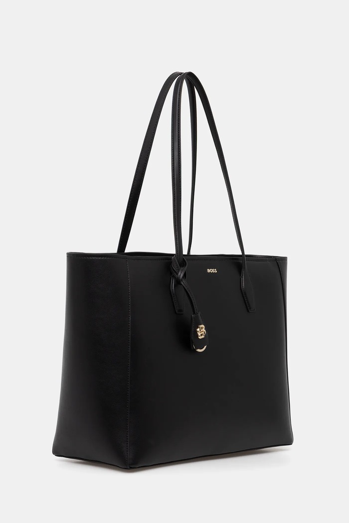 BOSS tote γυναικεία δερμάτινη NUMAH Tote 50547750 μαύρο SS26