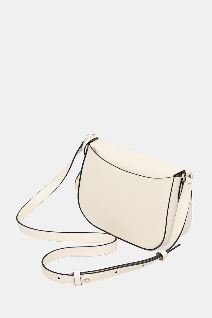 Doplnky BOSS crossbody kabelka dámska kožená NUMAH Saddle 50547756 béžová