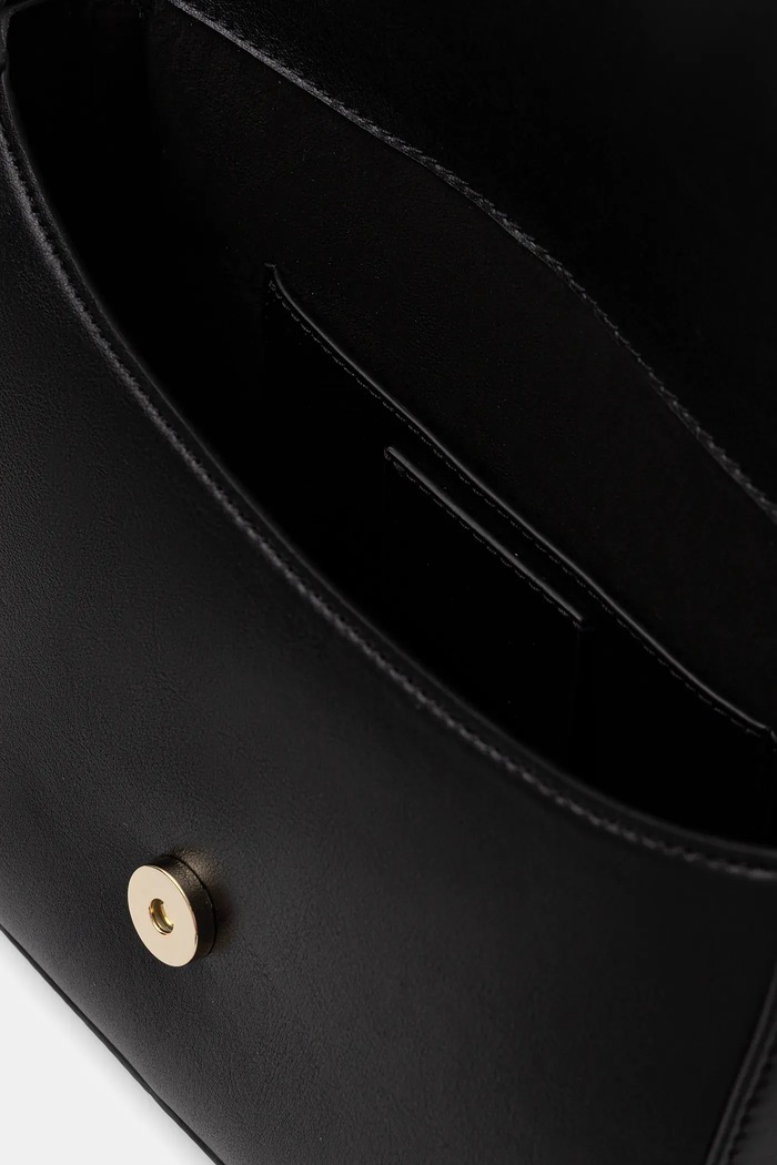 BOSS crossbody kabelka dámská kožená NUMAH Saddle 50547756 černá