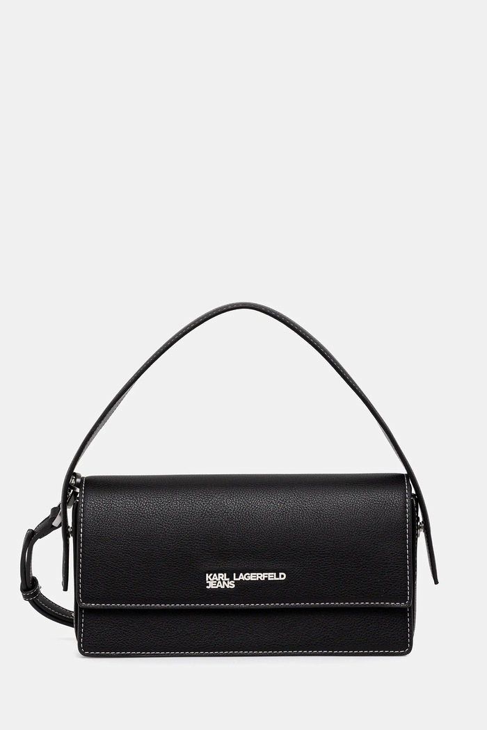 Karl Lagerfeld Jeans poșetă uni negru A3W30010