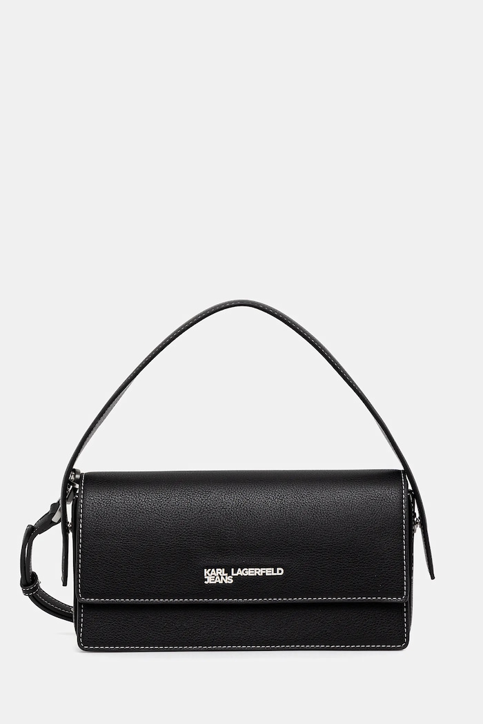Karl Lagerfeld Jeans poșetă uni negru A3W30010
