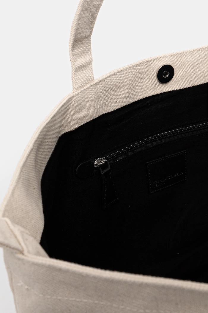 Bavlněná kabelka Karl Lagerfeld Jeans A3W50067 béžová