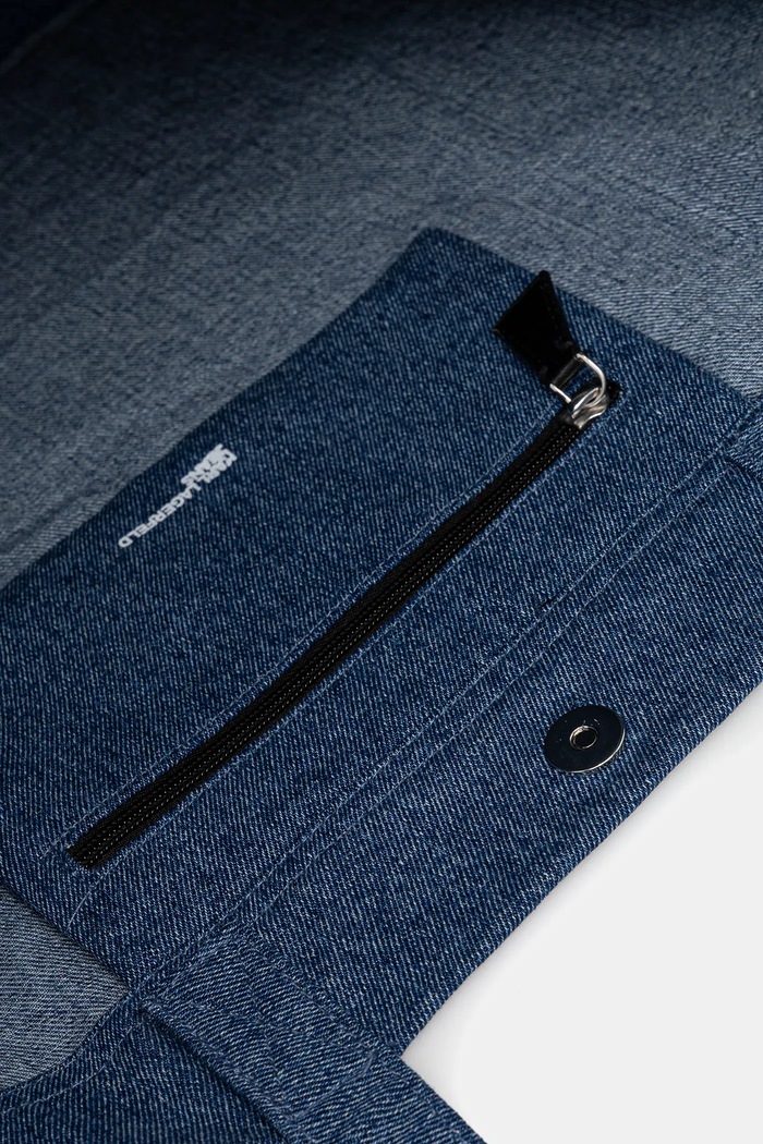 Bavlnená taška Karl Lagerfeld Jeans A3W50069 modrá