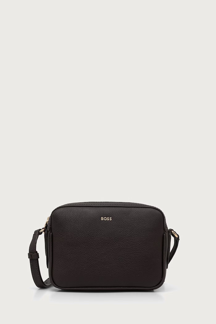 BOSS Crossbody torba za žene od kože Lenah Crossbody smeđa 50547733