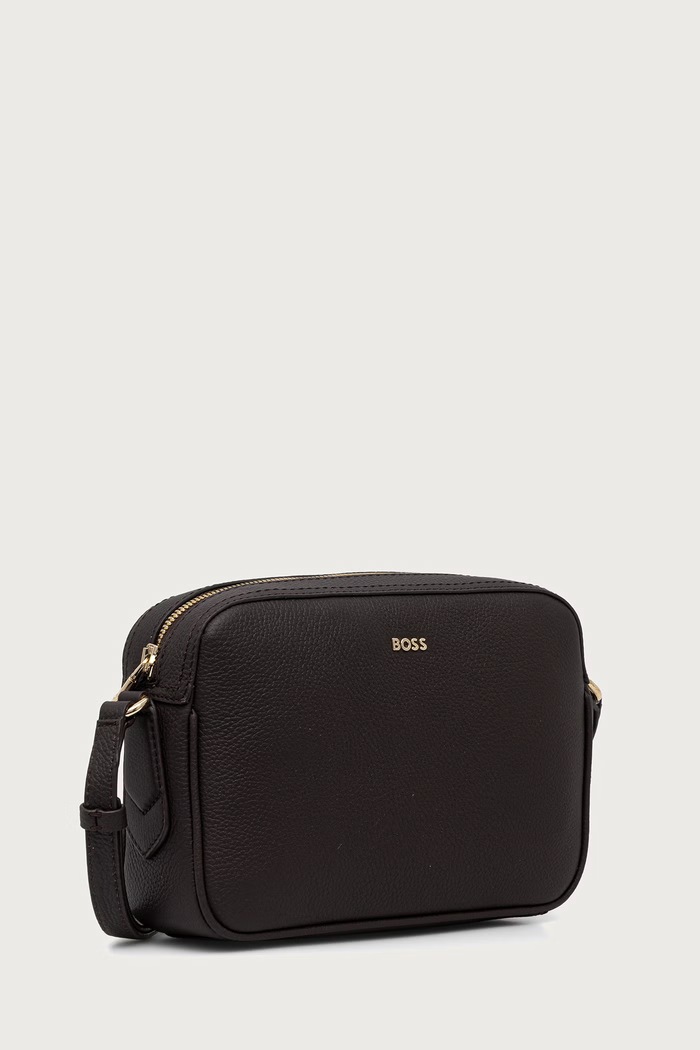 BOSS Crossbody torba za žene od kože Lenah Crossbody 50547733 smeđa SS26