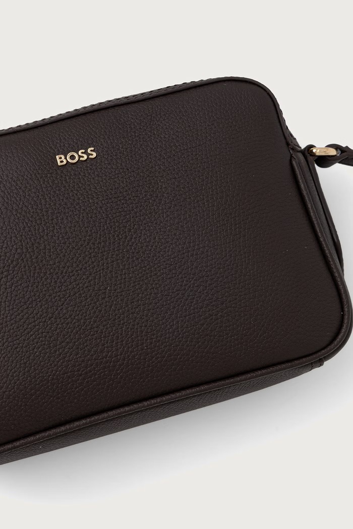 Crossbody torba za žene od kože Lenah Crossbody BOSS 50547733 smeđa