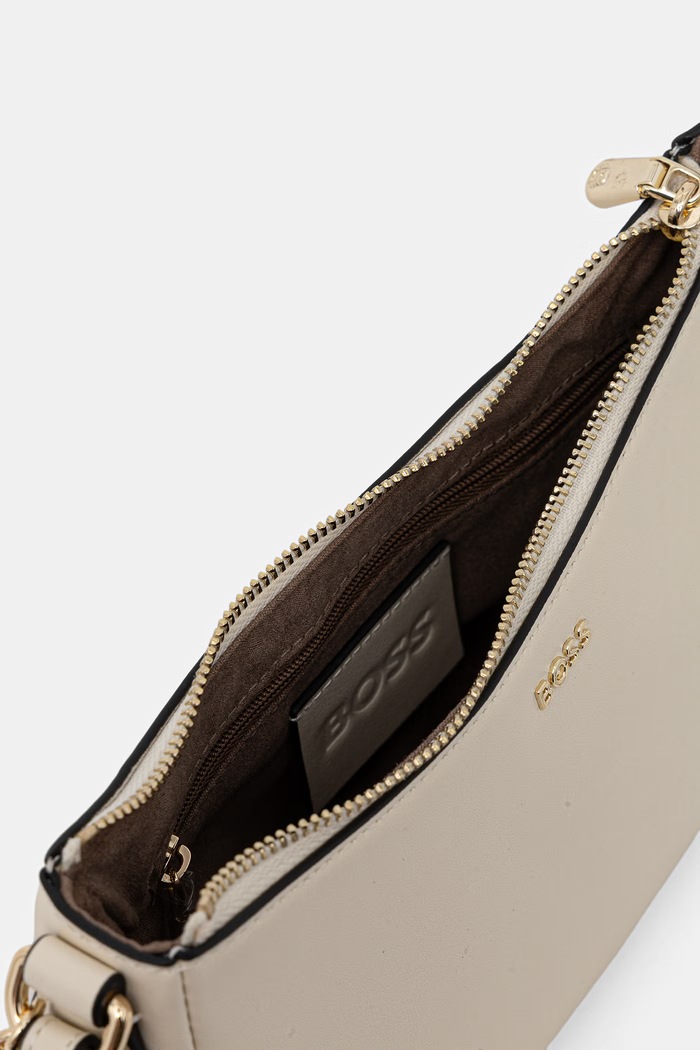 BOSS torebka crossbody damska skórzana NUMAH Minibag 50547773 beżowy