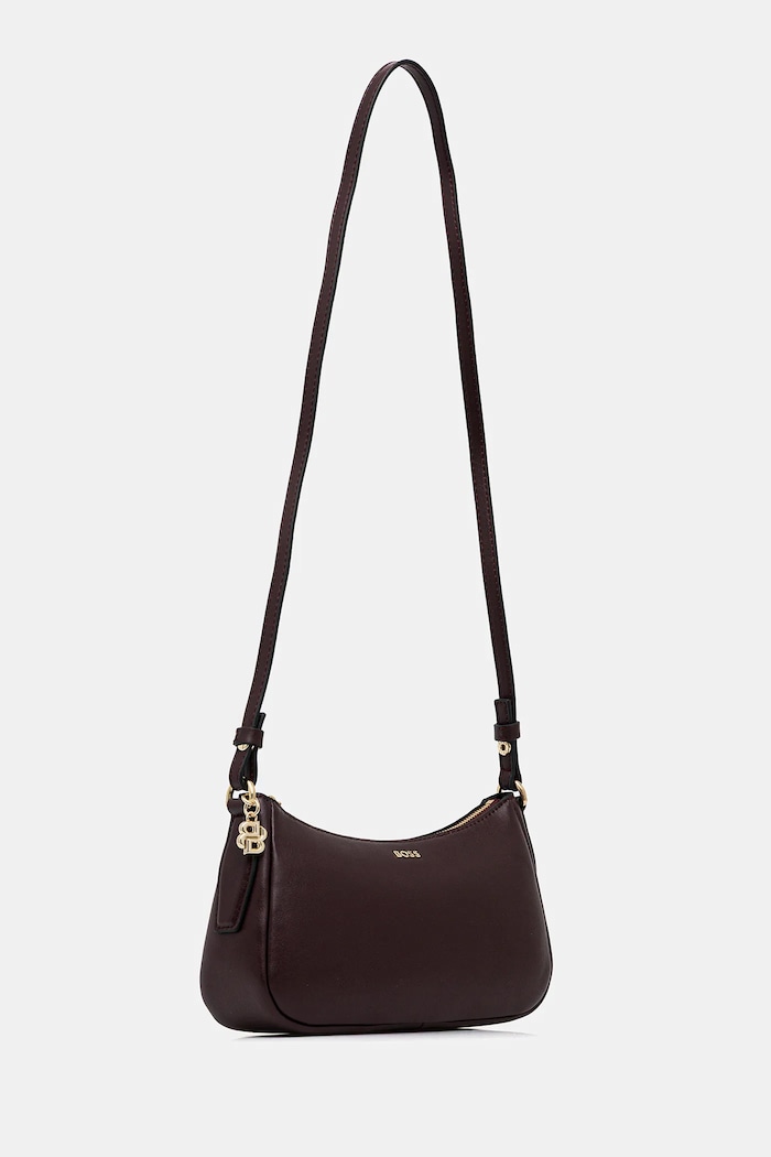 BOSS Geantă crossbody pentru femei din piele NUMAH Minibag 50547773 violet SS26