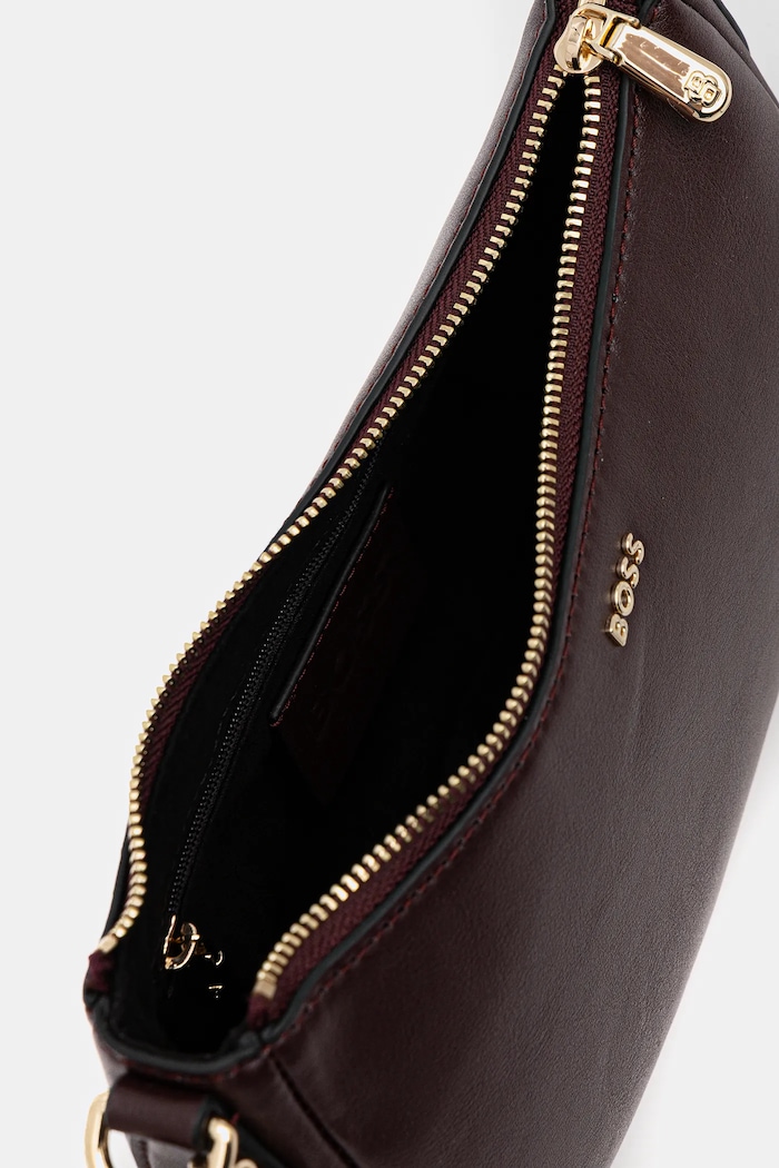 Geantă crossbody pentru femei din piele NUMAH Minibag BOSS violet 50547773