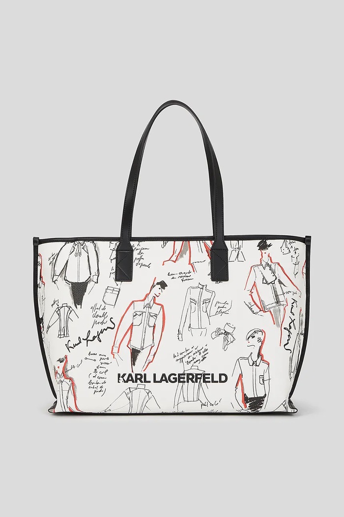 Karl Lagerfeld geantă K/KARL fara curea alb A3W30333