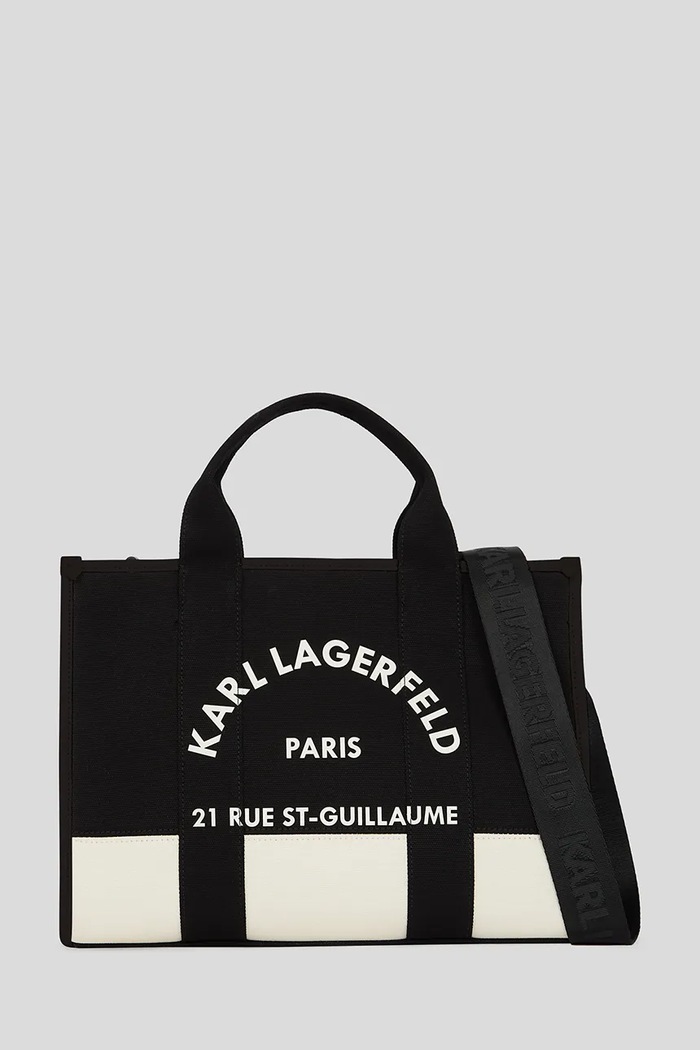Karl Lagerfeld vászontáska női pamut K/RSG textil fekete A3W50025