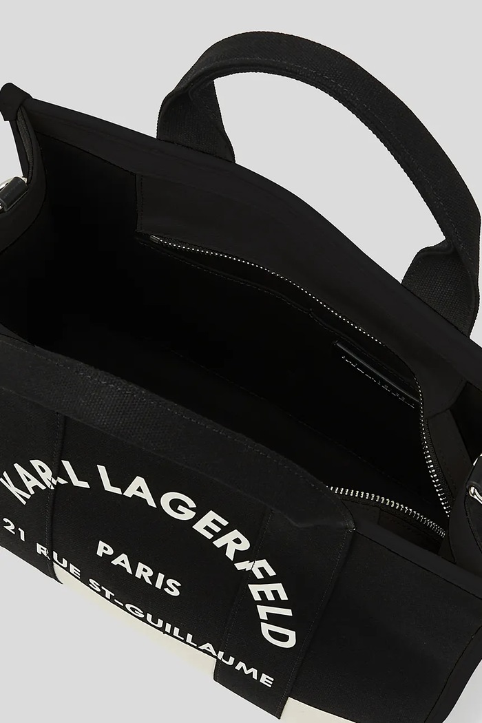 Karl Lagerfeld vászontáska női pamut K/RSG A3W50025 fekete