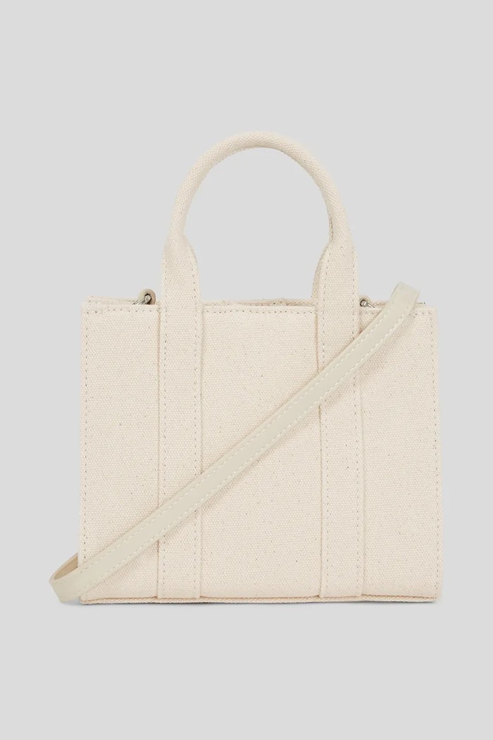 Karl Lagerfeld crossbody kabelka dámska bavlnená K/RSG béžová A3W50118