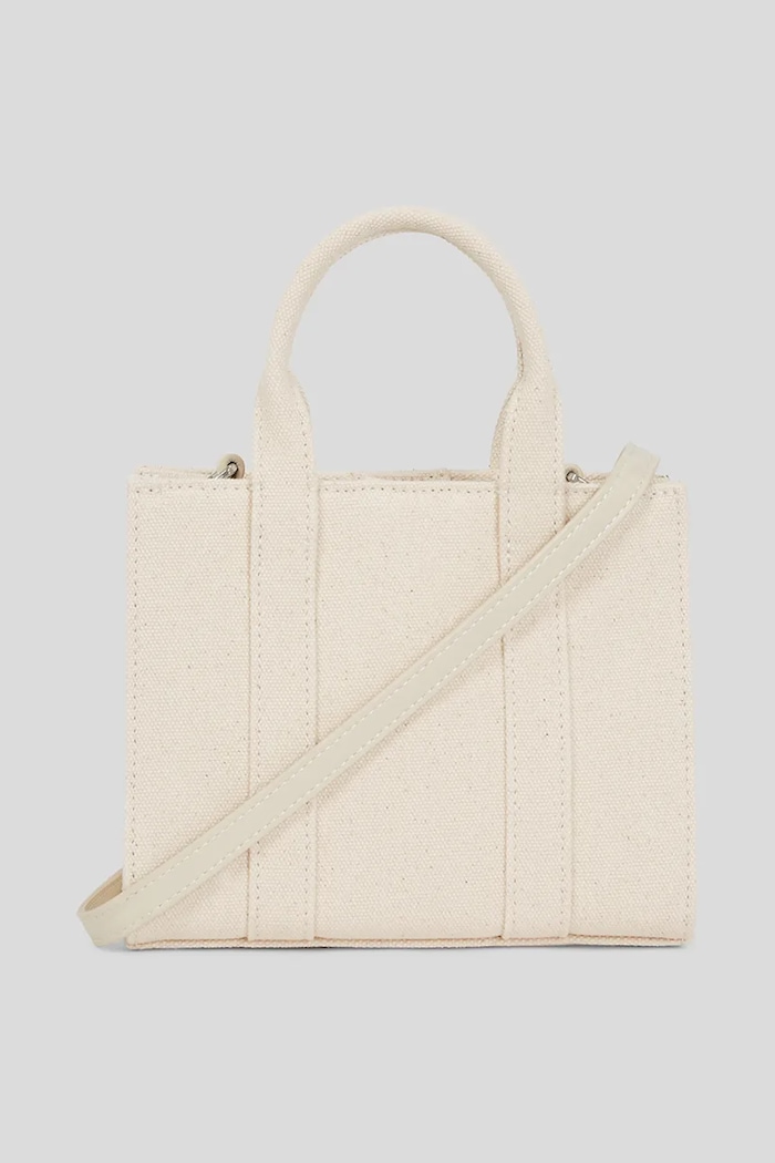 Karl Lagerfeld crossbody kabelka dámska bavlnená K/RSG béžová A3W50118