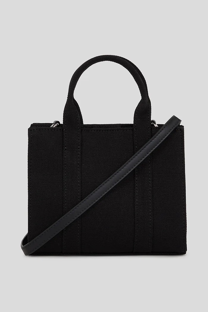 Karl Lagerfeld crossbody kabelka dámska bavlnená K/RSG čierna A3W50118