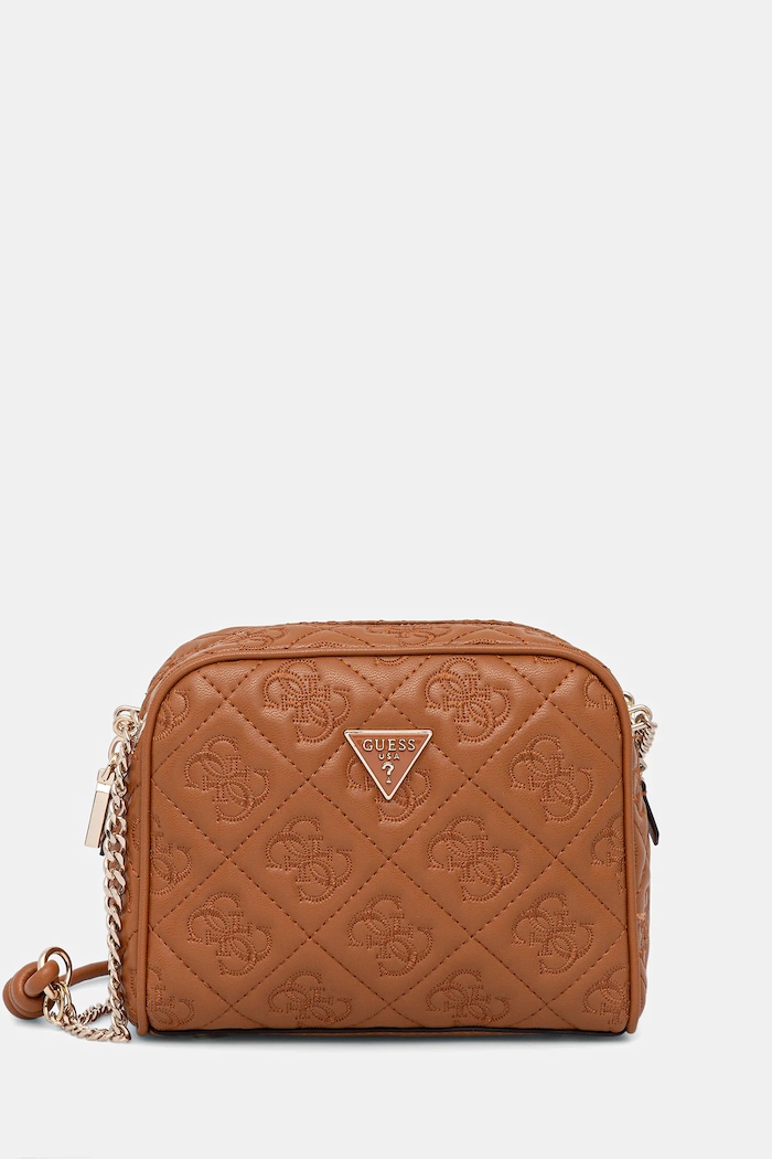 Kabelka Guess ADELASIA hladký hnědá HWQL96.58140
