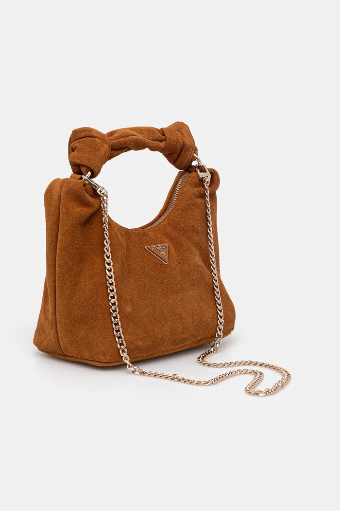 Guess Torebka zamszowa ISOTTA HWSG96.60010 brązowy AW25